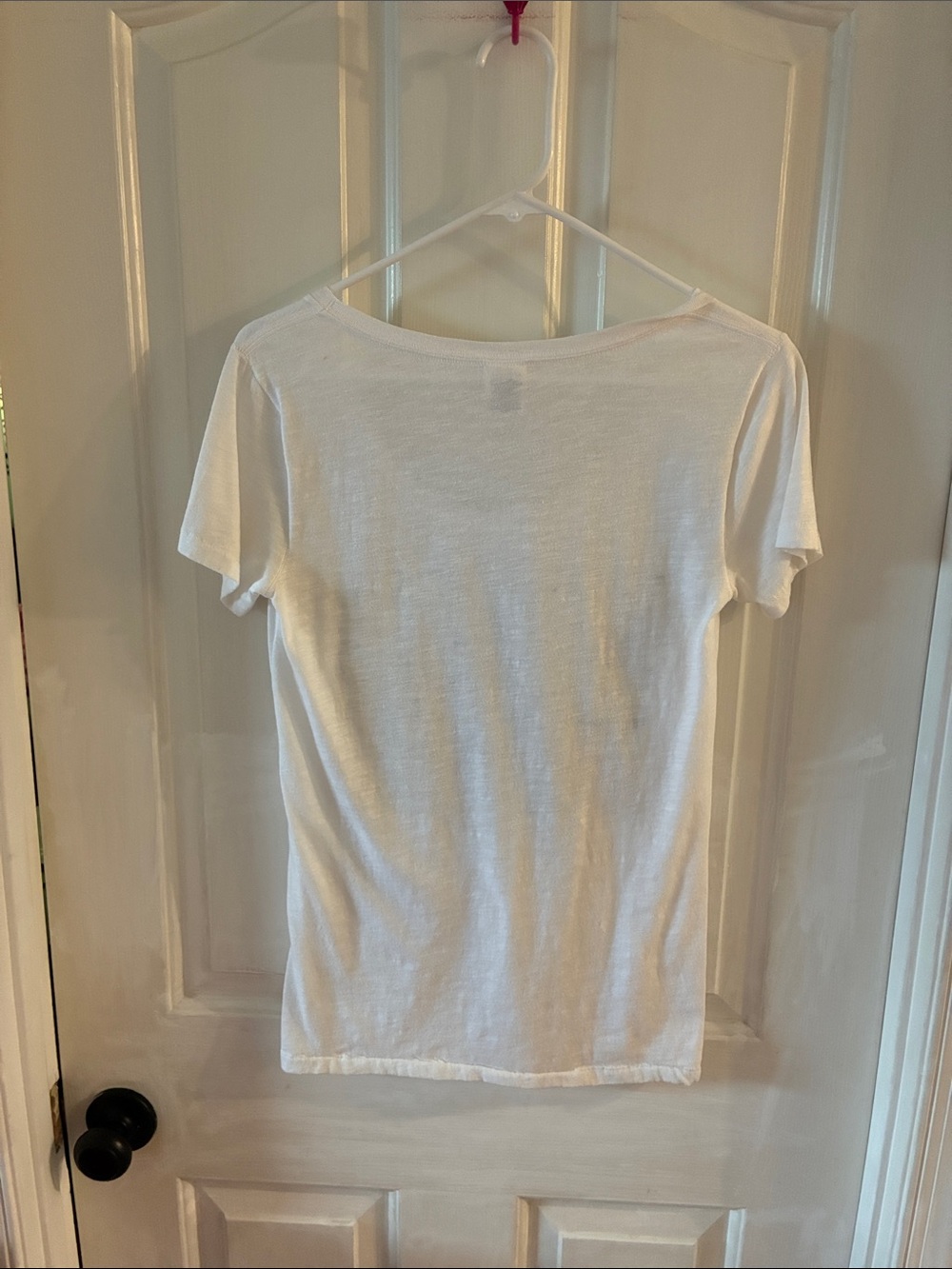 Victoria's Secret PINK White Tee with Black 'LOVE PINK' Logo - Picture 4 of 4